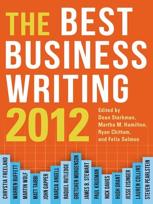 cover image of The Best Business Writing 2012